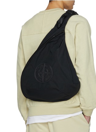 Figure View - Click To Enlarge - STONE ISLAND BAGS - Logo Patch Shoulder Bag