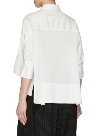 Back View - Click To Enlarge - Y'S - Wide Cuff Cotton Shirt