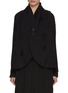 Main View - Click To Enlarge - Y'S - Shawl Lapel Pin Detail Cotton Jacket