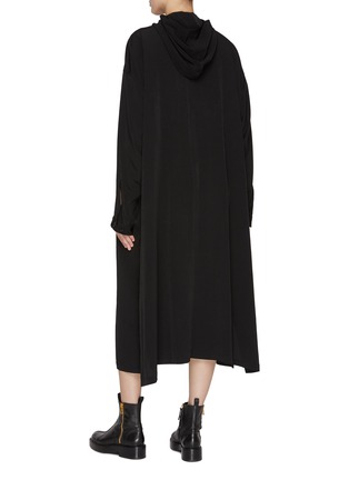 Back View - Click To Enlarge - Y'S - Hooded Zip Dress