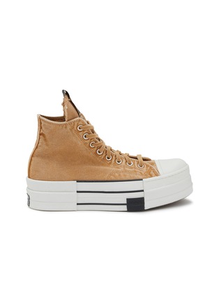 Main View - Click To Enlarge - RICK OWENS DRKSHDW - x Converse DBL DRKSTAR High Top Sneakers