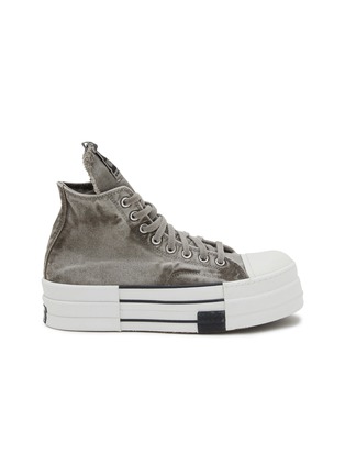 Main View - Click To Enlarge - RICK OWENS DRKSHDW - x Converse DBL DRKSTAR High Top Sneakers