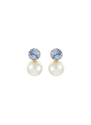 Main View - Click To Enlarge - JENNIFER BEHR - Ines Swarovski Crystal Faux Pearl Earrings