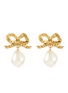 Main View - Click To Enlarge - JENNIFER BEHR - Khloe Bow Faux Pearl Earrings