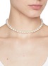 Figure View - Click To Enlarge - JENNIFER BEHR - Silk Faux Pearl Ribbon Tie