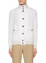 Main View - Click To Enlarge - EQUIL - Button Up High Neck Linen Bomber Jacket