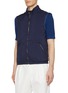 Detail View - Click To Enlarge - EQUIL - Reversible High Neck Linen Vest