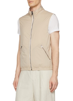 Detail View - Click To Enlarge - EQUIL - Reversible High Neck Linen Vest