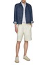 Figure View - Click To Enlarge - EQUIL - Spread Collar Linen Shirt Jacket