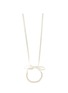 Main View - Click To Enlarge - JENNIFER BEHR - Serena Crystal And Pearl Ribbon Tie Chain Necklace