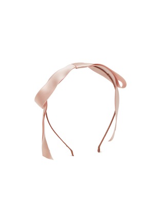 Figure View - Click To Enlarge - JENNIFER BEHR - Gretta Hand-draped Silk Satin Bow Headband