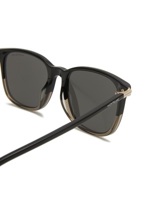 Detail View - Click To Enlarge - MONTBLANC - Acetate Square Sunglasses