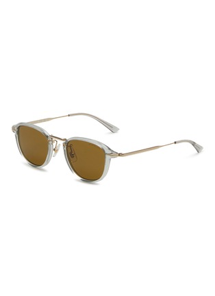 Main View - Click To Enlarge - MONTBLANC - Acetate Oval Sunglasses