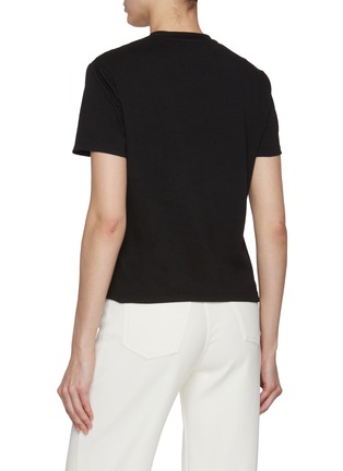 Back View - Click To Enlarge - GIAMBATTISTA VALLI - Sequin Embellished Cotton T-shirt