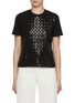 Main View - Click To Enlarge - GIAMBATTISTA VALLI - Sequin Embellished Cotton T-shirt