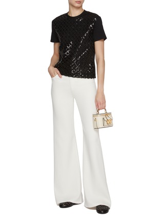 Figure View - Click To Enlarge - GIAMBATTISTA VALLI - Sequin Embellished Cotton T-shirt