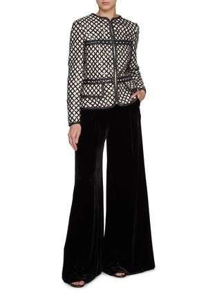 Figure View - Click To Enlarge - GIAMBATTISTA VALLI - Peplum Sequined Bouclé Jacket