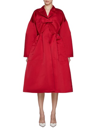 Main View - Click To Enlarge - GIAMBATTISTA VALLI - Bow Detail Long Coat