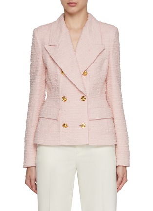 Main View - Click To Enlarge - GIAMBATTISTA VALLI - Bouclé Tweed Jacket