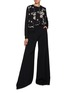 Figure View - Click To Enlarge - GIAMBATTISTA VALLI - Floral Embroidered Cash Silk Knit Top