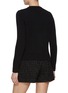 Back View - Click To Enlarge - GIAMBATTISTA VALLI - Embellished Neckline Wool Sweater