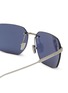 Detail View - Click To Enlarge - BULGARI - Octo Titanium Finnsimo Rectangle Sunglasses