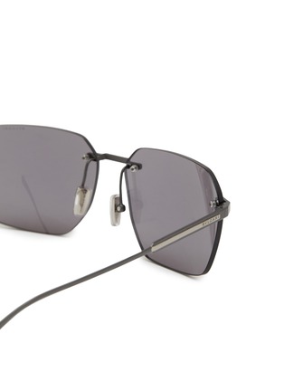 Detail View - Click To Enlarge - BULGARI - Octo Titanium Finnsimo Rectangle Sunglasses