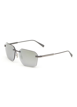 Main View - Click To Enlarge - BULGARI - Octo Titanium Finnsimo Rectangle Sunglasses