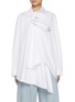 Main View - Click To Enlarge - KIMHĒKIM - Venus Asymmetrical  Cotton Shirt