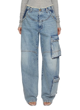 Main View - Click To Enlarge - DARKPARK - Rosalind Light Wash Cargo Jeans