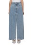 Main View - Click To Enlarge - TOTEME - Wide Leg Light Wash Jeans