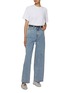 Figure View - Click To Enlarge - TOTEME - Wide Leg Light Wash Jeans