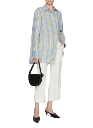 Figure View - Click To Enlarge - TOTEME - Relaxed Chequered Shirt