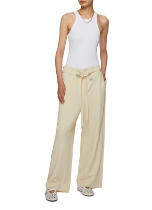 Figure View - Click To Enlarge - TOTEME - Tie Waist Fluid Trousers