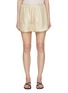 Main View - Click To Enlarge - TOTEME - Monogram Silk Pyjama Shorts