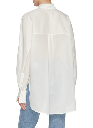 Back View - Click To Enlarge - TOTEME - Long-Length Sheer Shirt