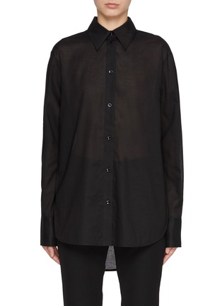 Main View - Click To Enlarge - TOTEME - Kimono Sleeve Sheer Shirt