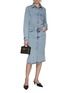 Figure View - Click To Enlarge - TOTEME - Petite Acid Washed Denim Shirt