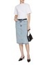 Figure View - Click To Enlarge - TOTEME - Organic Cotton Midi Denim Skirt