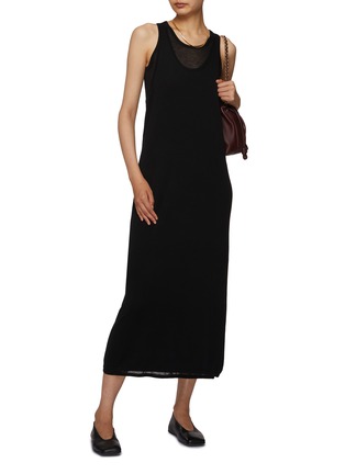 Figure View - Click To Enlarge - TOTEME - Layered Knit Tank Dress