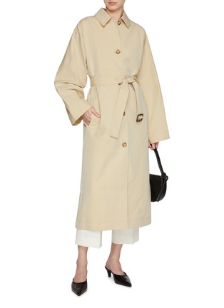 Figure View - Click To Enlarge - TOTEME - Silk Cotton Trench Coat