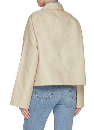 Back View - Click To Enlarge - TOTEME - Organic Cotton Cropped Jacket