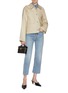 Figure View - Click To Enlarge - TOTEME - Organic Cotton Cropped Jacket