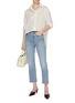 Figure View - Click To Enlarge - TOTEME - Organic Cotton Cropped Denim Jeans