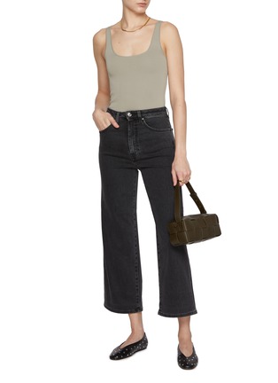 Figure View - Click To Enlarge - TOTEME - Flared Dark Wash Jeans