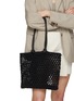 Figure View - Click To Enlarge - CLARE V. - Sandy Braided Rope Tote Bag