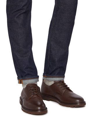 Figure View - Click To Enlarge - HENDERSON - Durango Grained Leather Derbies