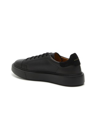  - HENDERSON - Granello Nero Leather Padded Men's Sneakers