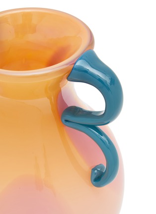 Detail View - Click To Enlarge - VAISSELLE - Double Handle Vase — Pink/ Lilac