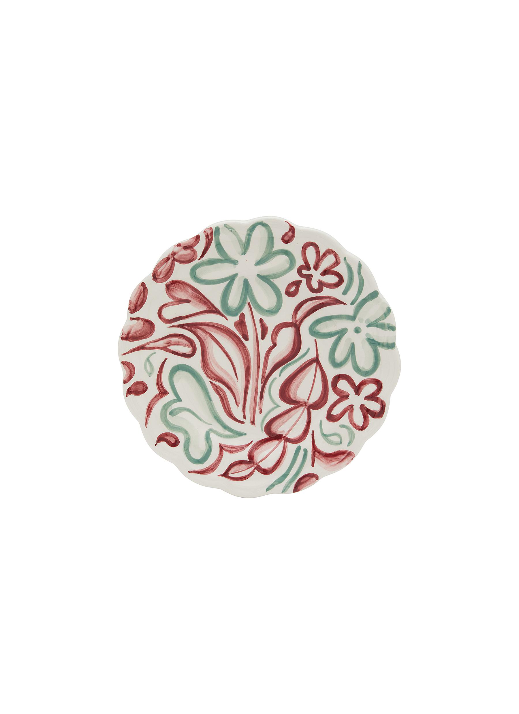 Colette Side Plate — Red/Green